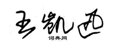 朱錫榮王凱迅草書個性簽名怎么寫