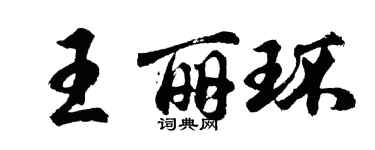 胡問遂王麗環行書個性簽名怎么寫