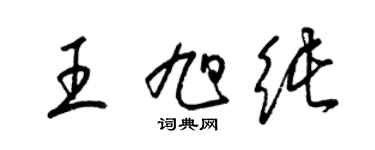 梁錦英王旭純草書個性簽名怎么寫