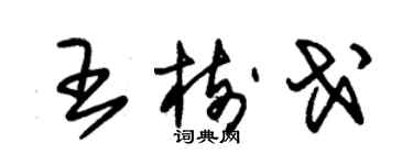 朱錫榮王樹戈草書個性簽名怎么寫