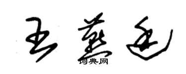 朱錫榮王燕廷草書個性簽名怎么寫