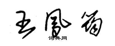 朱錫榮王鳳筠草書個性簽名怎么寫