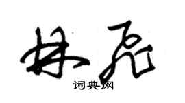 朱錫榮林飛草書個性簽名怎么寫