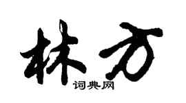 胡問遂林方行書個性簽名怎么寫