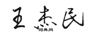 駱恆光王傑民行書個性簽名怎么寫