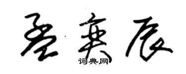 朱錫榮孟奕辰草書個性簽名怎么寫