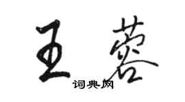 駱恆光王蓉行書個性簽名怎么寫