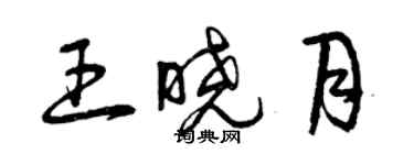 曾慶福王曉月草書個性簽名怎么寫