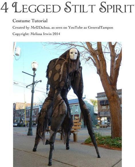 美國街頭驚現3米高人臉怪物 全身發綠背長樹枝