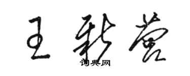 駱恆光王新營草書個性簽名怎么寫
