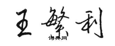 駱恆光王繁利行書個性簽名怎么寫