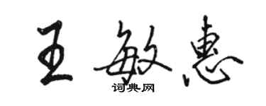 駱恆光王敏惠行書個性簽名怎么寫