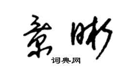 朱錫榮景晰草書個性簽名怎么寫