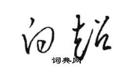駱恆光白超草書個性簽名怎么寫