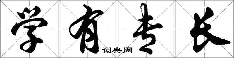 胡問遂學有專長行書怎么寫