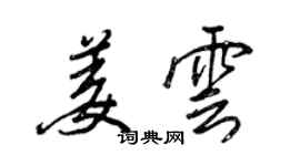 王正良姜雲行書個性簽名怎么寫