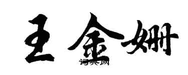 胡問遂王金姍行書個性簽名怎么寫