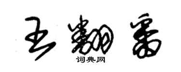 朱錫榮王翻番草書個性簽名怎么寫