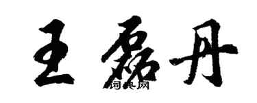 胡問遂王磊丹行書個性簽名怎么寫