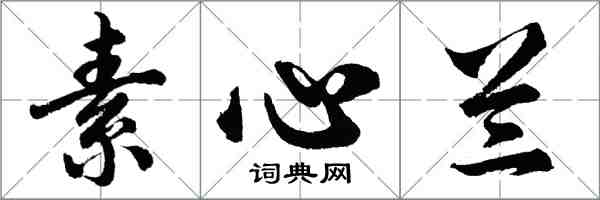 胡問遂素心蘭行書怎么寫