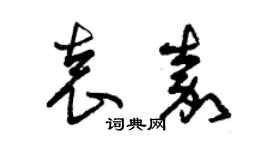 曾慶福袁嘉草書個性簽名怎么寫