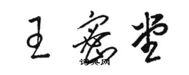 駱恆光王密堂草書個性簽名怎么寫