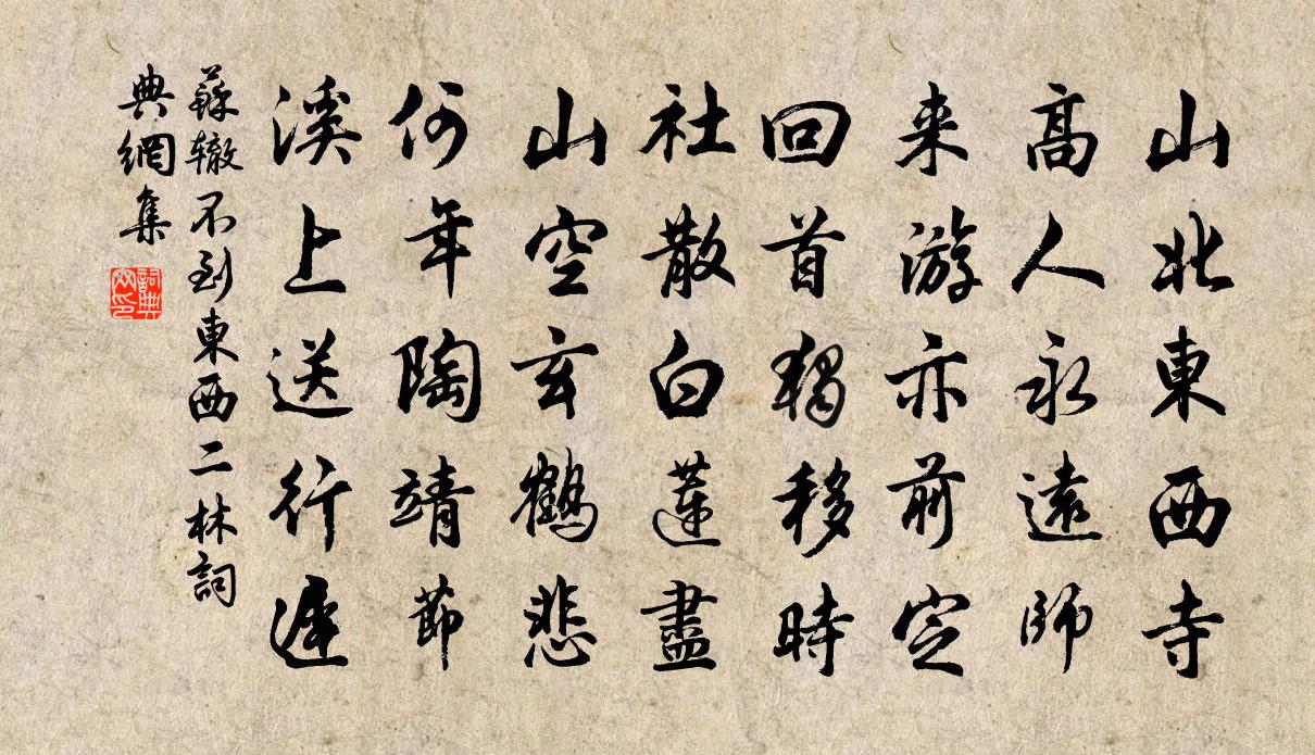 蘇轍不到東西二林書法作品欣賞