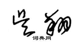 朱錫榮吳翔草書個性簽名怎么寫