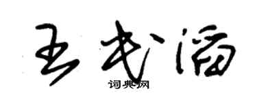 朱錫榮王民滔草書個性簽名怎么寫