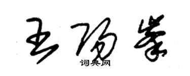 朱錫榮王陽峰草書個性簽名怎么寫
