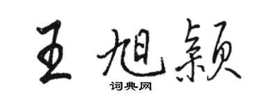 駱恆光王旭穎行書個性簽名怎么寫