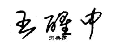 朱錫榮王醒中草書個性簽名怎么寫