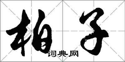 胡問遂柏子行書怎么寫