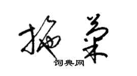 梁錦英施菊草書個性簽名怎么寫