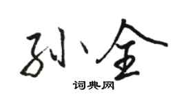 駱恆光孫全行書個性簽名怎么寫