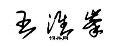 朱錫榮王淮峰草書個性簽名怎么寫