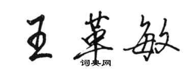 駱恆光王革敏行書個性簽名怎么寫