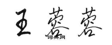 駱恆光王蓉蓉行書個性簽名怎么寫