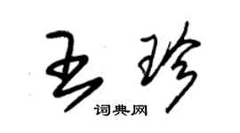 朱錫榮王珍草書個性簽名怎么寫