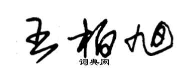 朱錫榮王柏旭草書個性簽名怎么寫