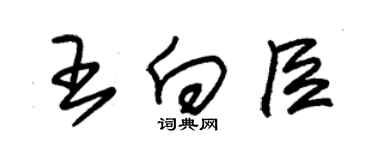 朱錫榮王向臣草書個性簽名怎么寫