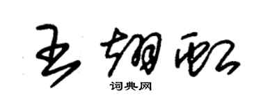 朱錫榮王翊虹草書個性簽名怎么寫