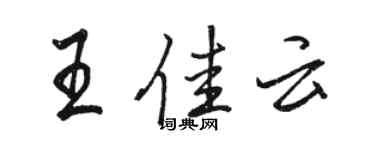 駱恆光王佳雲行書個性簽名怎么寫