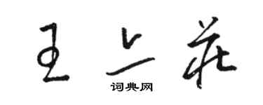 駱恆光王亦莊草書個性簽名怎么寫