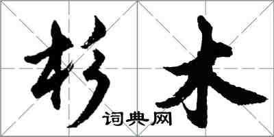 胡問遂杉木行書怎么寫