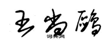 朱錫榮王尚鷗草書個性簽名怎么寫