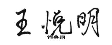 駱恆光王悅明行書個性簽名怎么寫