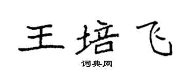 袁強王培飛楷書個性簽名怎么寫