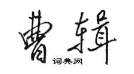 駱恆光曹輯行書個性簽名怎么寫