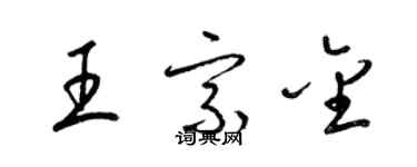 梁錦英王宗金草書個性簽名怎么寫